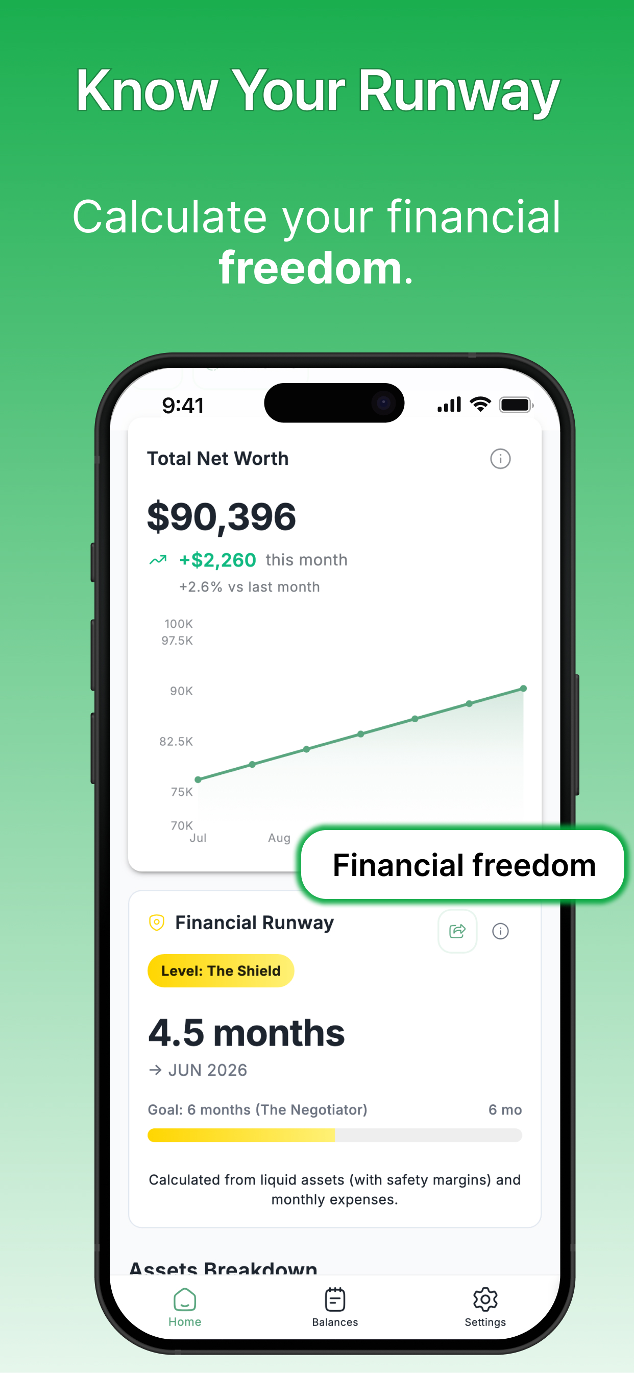 Calm Wealth Journey - Financial Runway